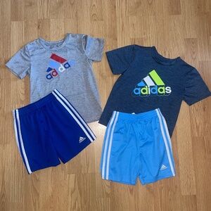Toddler Boys Adidas Short Sleeve / Shorts Set Bundle Size 5